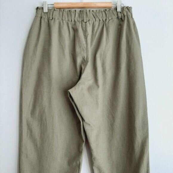 ANKO / Linen Cotton Blend Casual Pants Sage Green Sz 12 - Picture 6 of 10